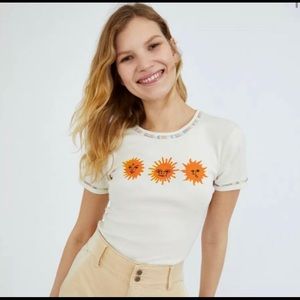 Urban Outfitters Smileys Baby Tee